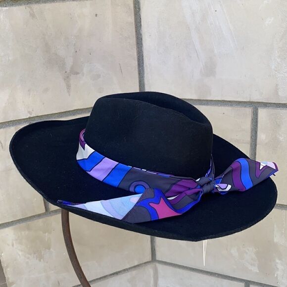 Free People X Lack of Color Melodic Felt Black Fedora Size S main image 6